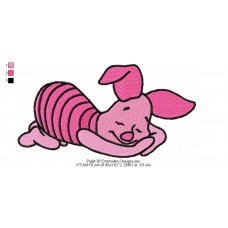Piglet 02 Embroidery Designs